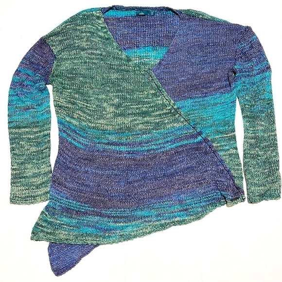 Prana Vignette Deep Balsam Blue Sweater Size L - Picture 6 of 14
